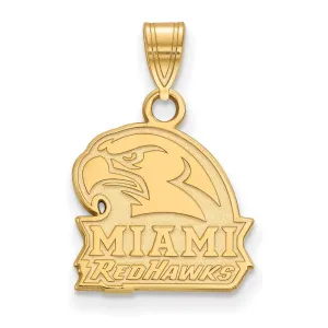 10k Gold Miami University Ohio Redhawks Small Pendant