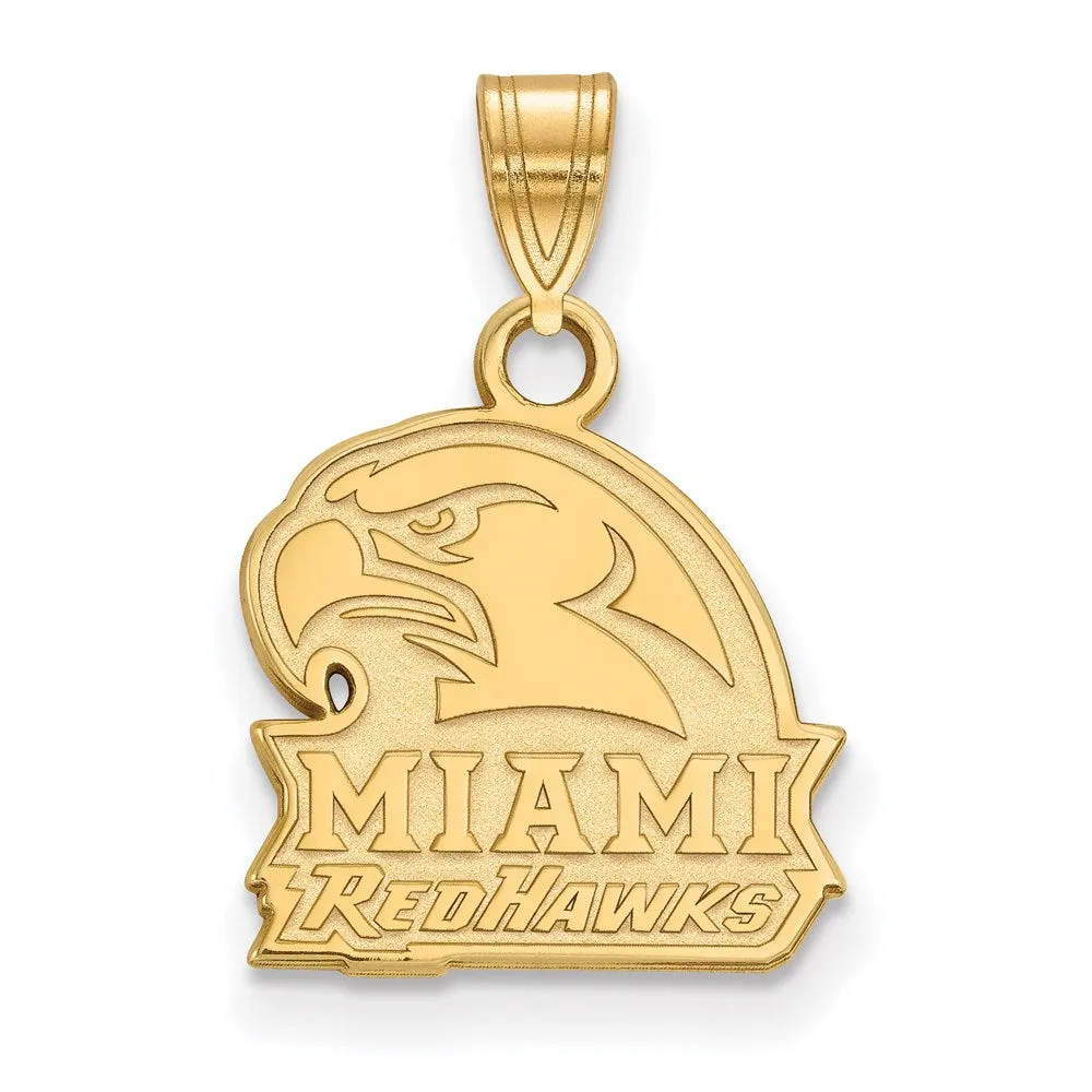 10k Gold Miami University Ohio Redhawks Small Pendant