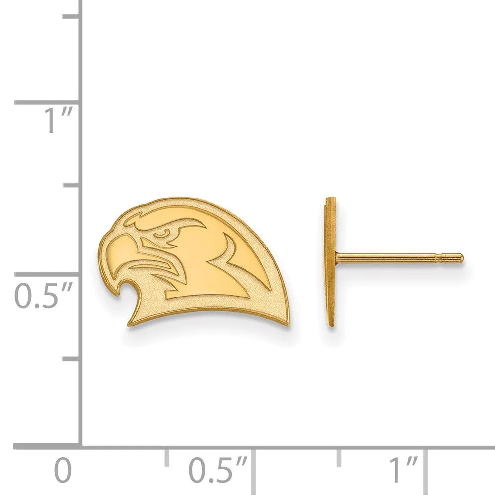 14k Gold Miami University Ohio Redhawk Small Post Earrings