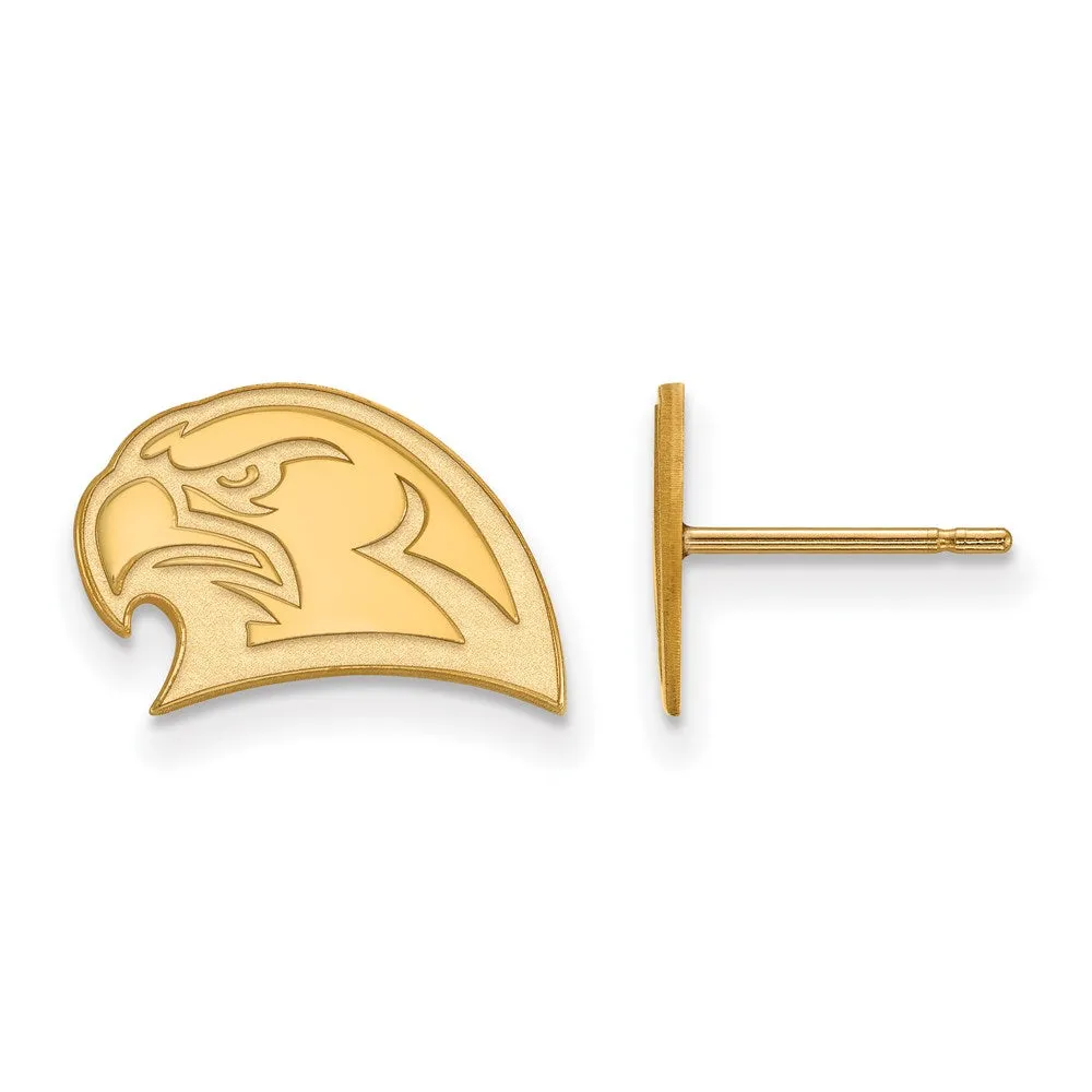 14k Gold Miami University Ohio Redhawk Small Post Earrings