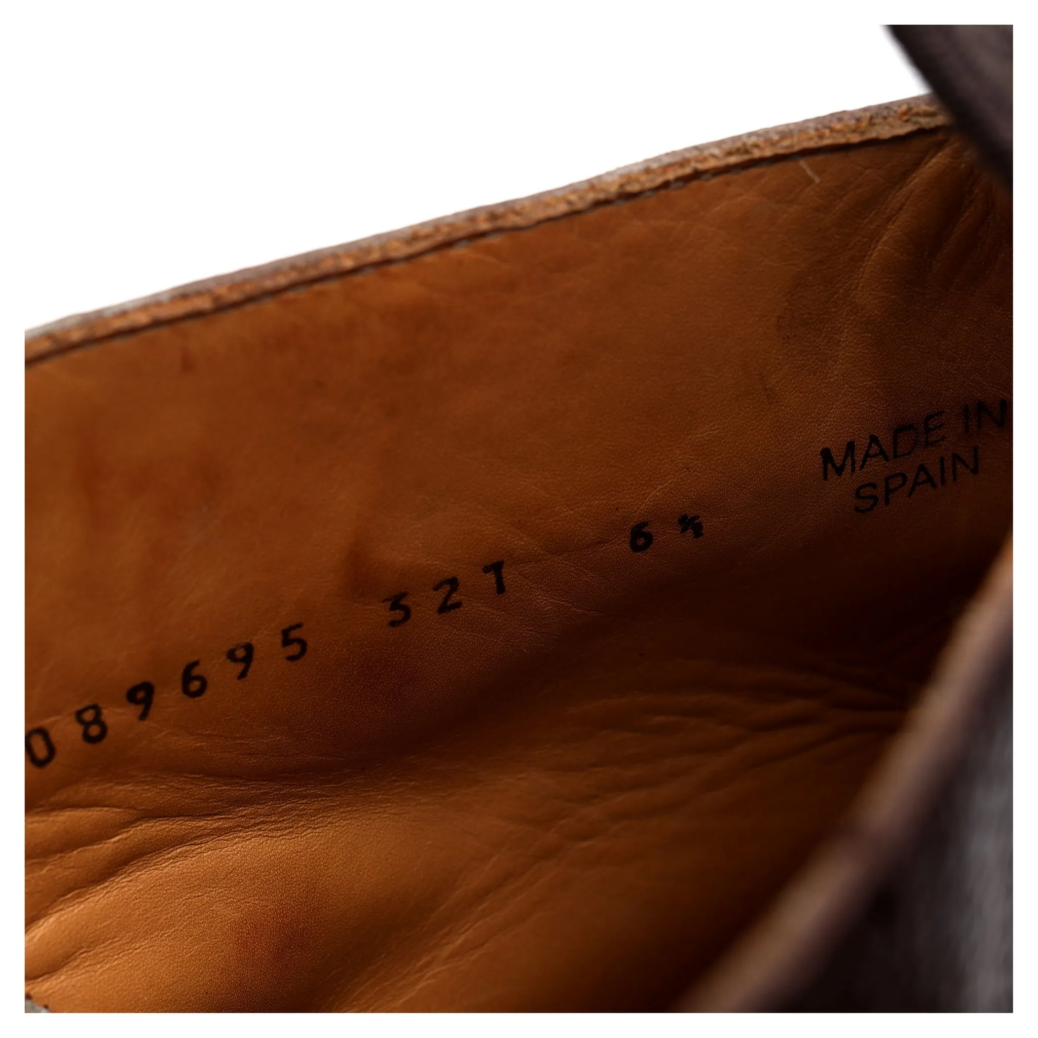 '321' Brown Grain Leather Boots UK 6.5 F