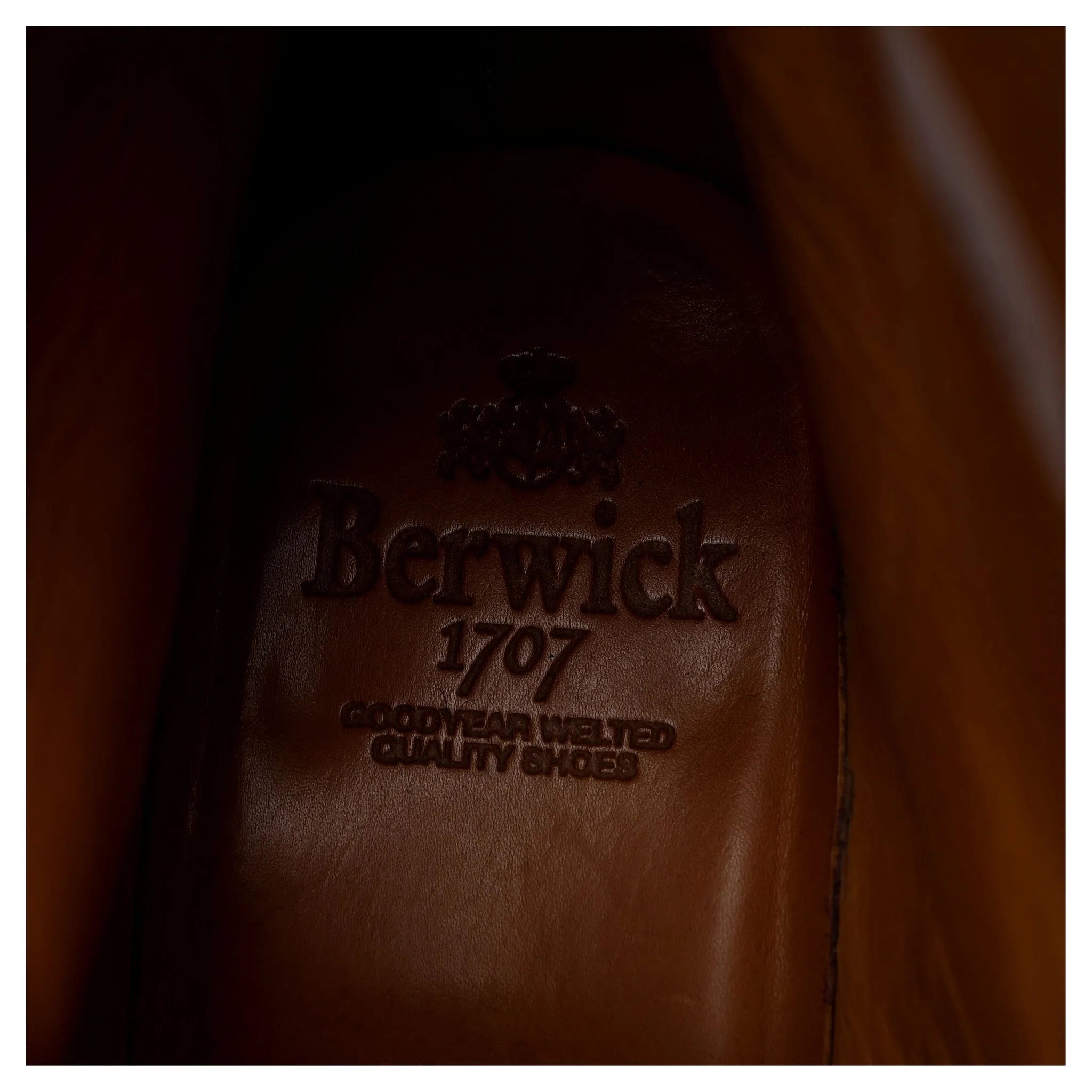 '321' Brown Grain Leather Boots UK 6.5 F