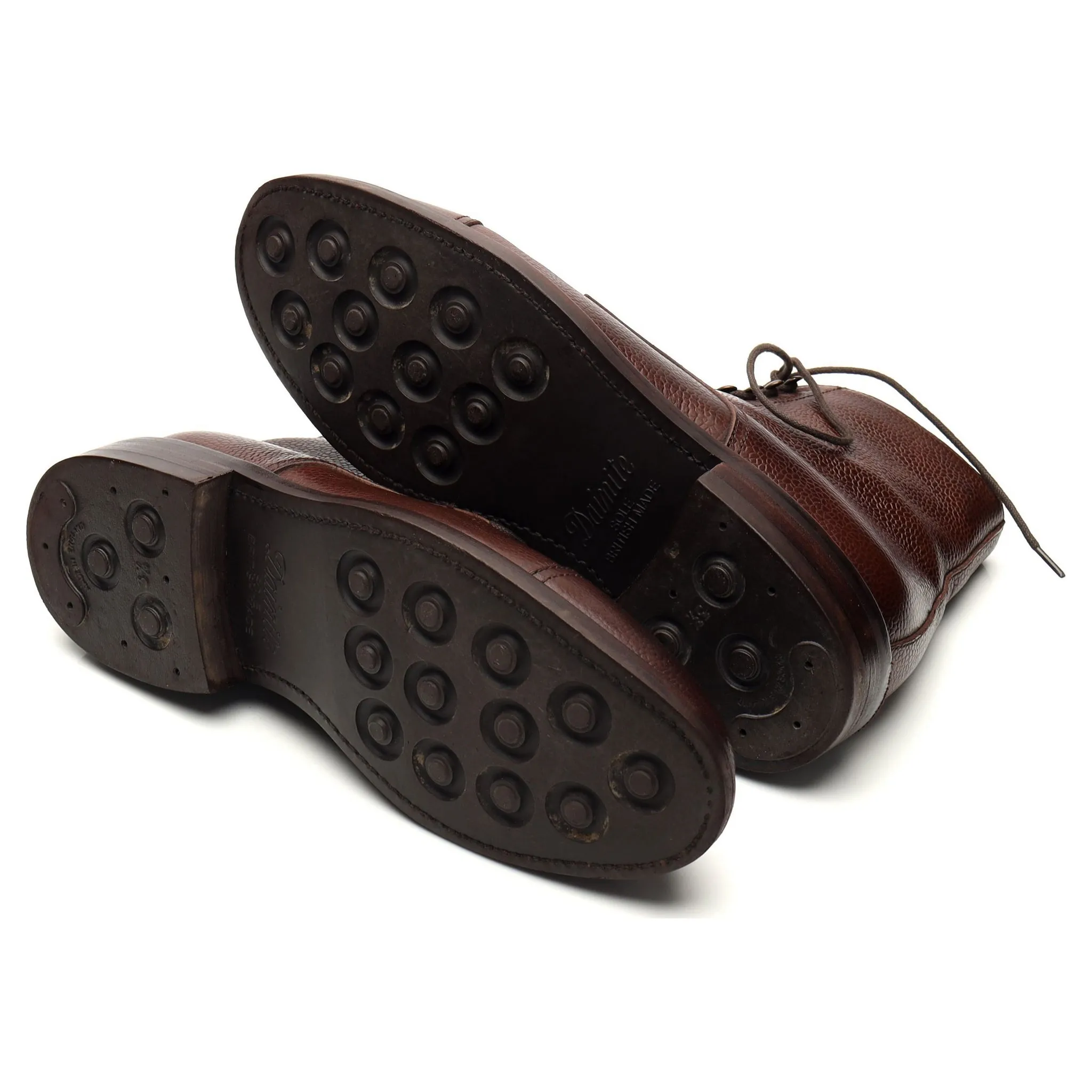 '321' Brown Grain Leather Boots UK 6.5 F