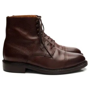 '321' Brown Grain Leather Boots UK 6.5 F