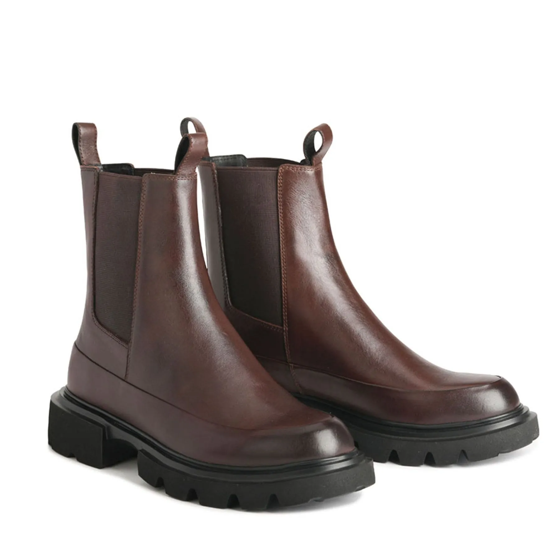 ADDI LEATHER CHUNKY CHELSEA BOOTS