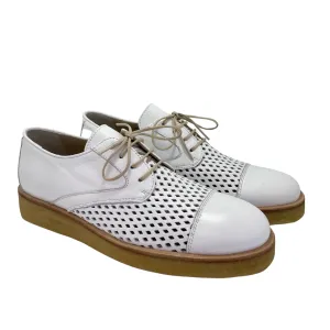 Angulus Women | Lace-up Brogue shoes | White