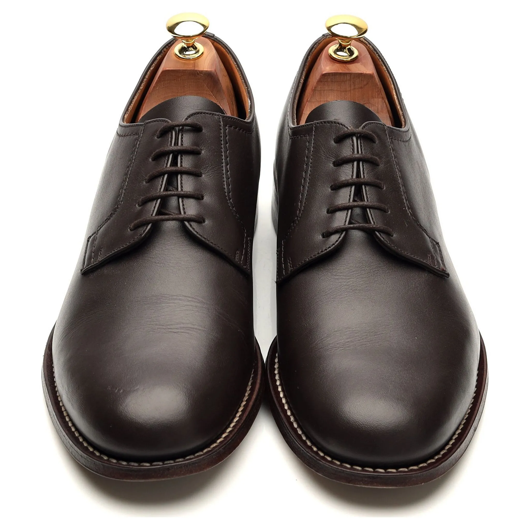 'Barkson' Dark Brown Leather Derby UK 9.5 F