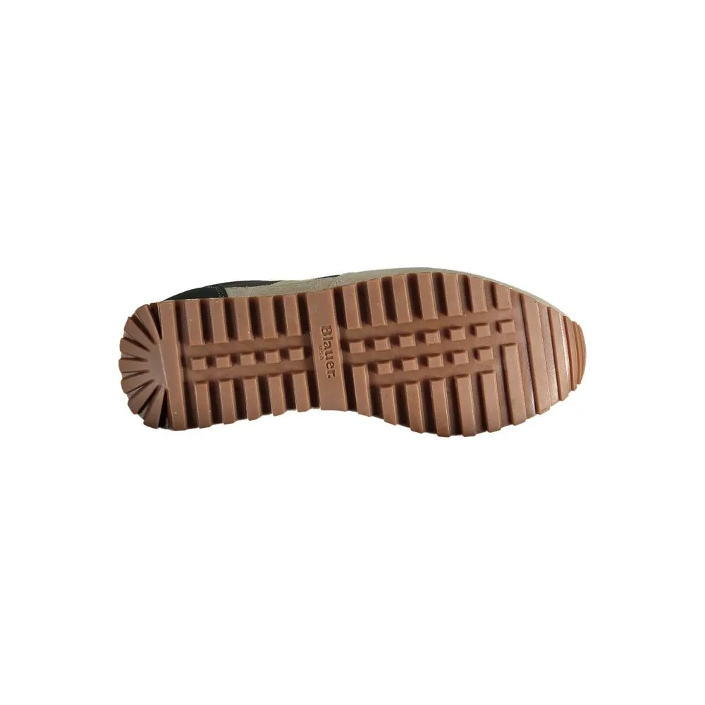 Beige Leather Men Sneaker