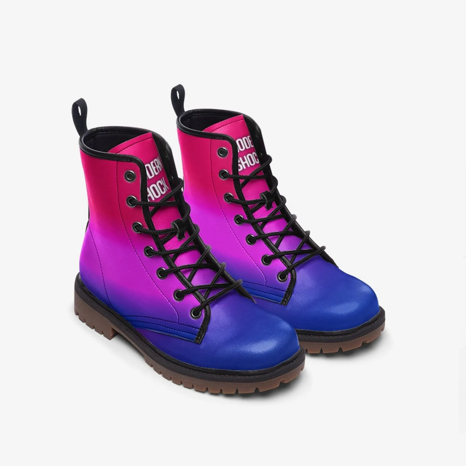 Bi Pride Boots, LGBTQ Rainbow Boots, Bisexual Pride Boots, LGBTQ Pride Parade Boots, Unisex Rainbow Boots, Rainbowcore, Gay Pride Flag