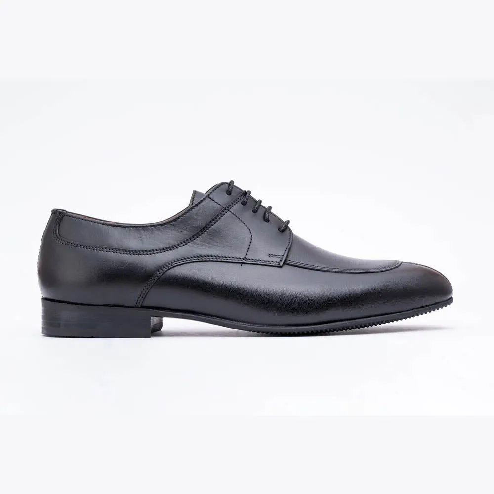 Black Apron Toe Derby