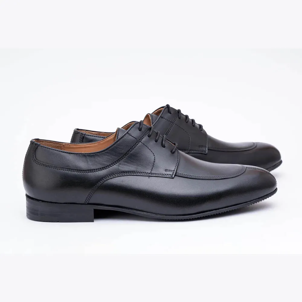 Black Apron Toe Derby