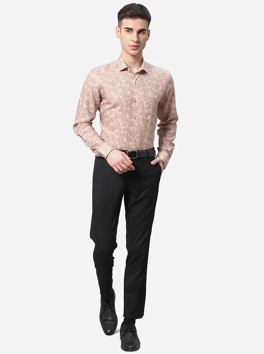 Black Solid Super Slim Fit Formal Trouser | JadeBlue