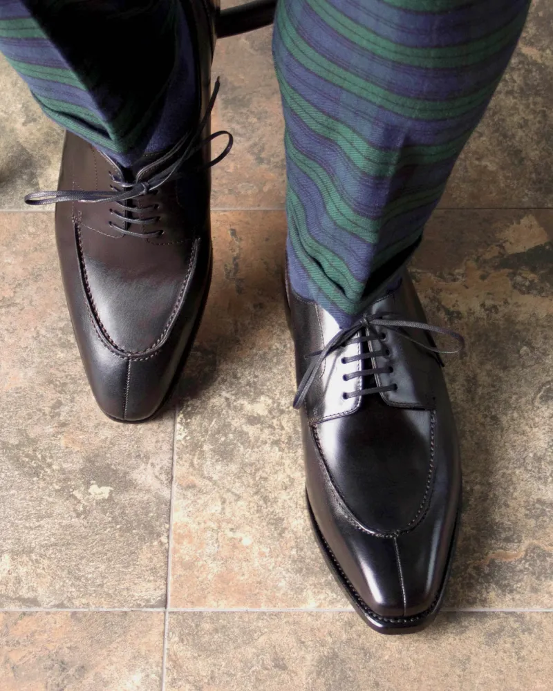 Black Split Toe Derby