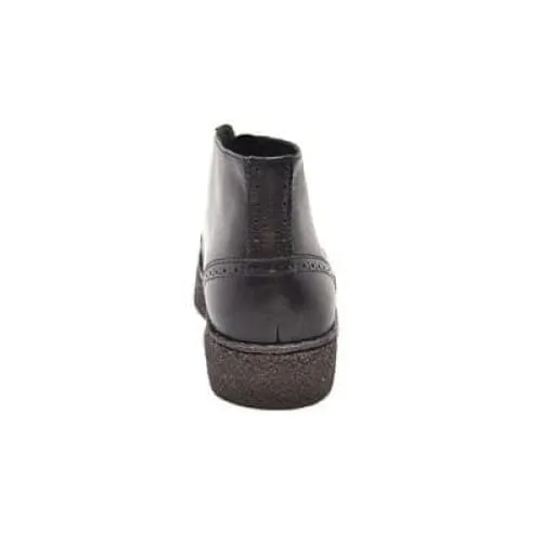 British Walkers Playboy Wingtips Custom Made Men's Two Tone Black Leather and Suede High Top Boots Ankle Boots