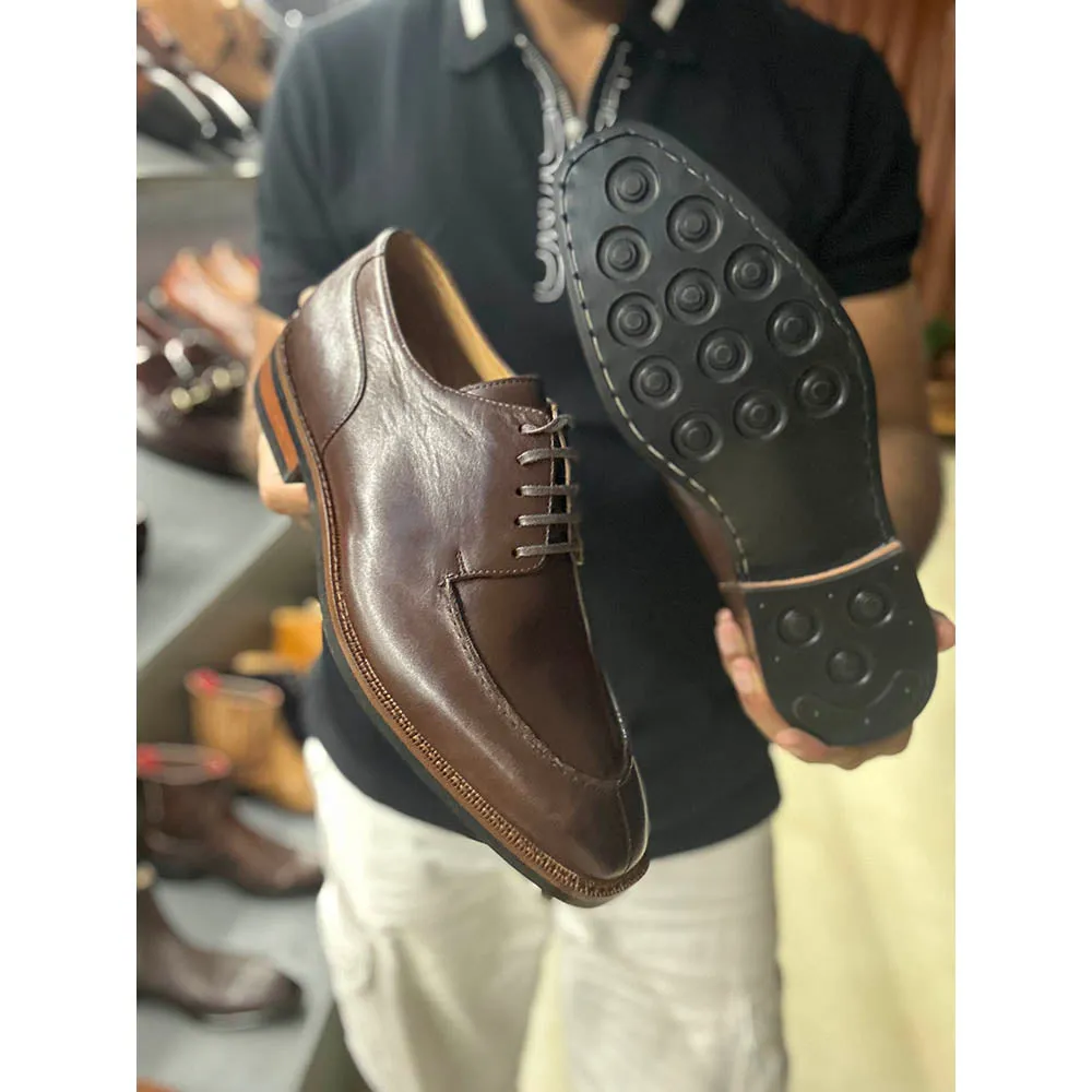 Brown Aron Derby   Dainte Stack Sole