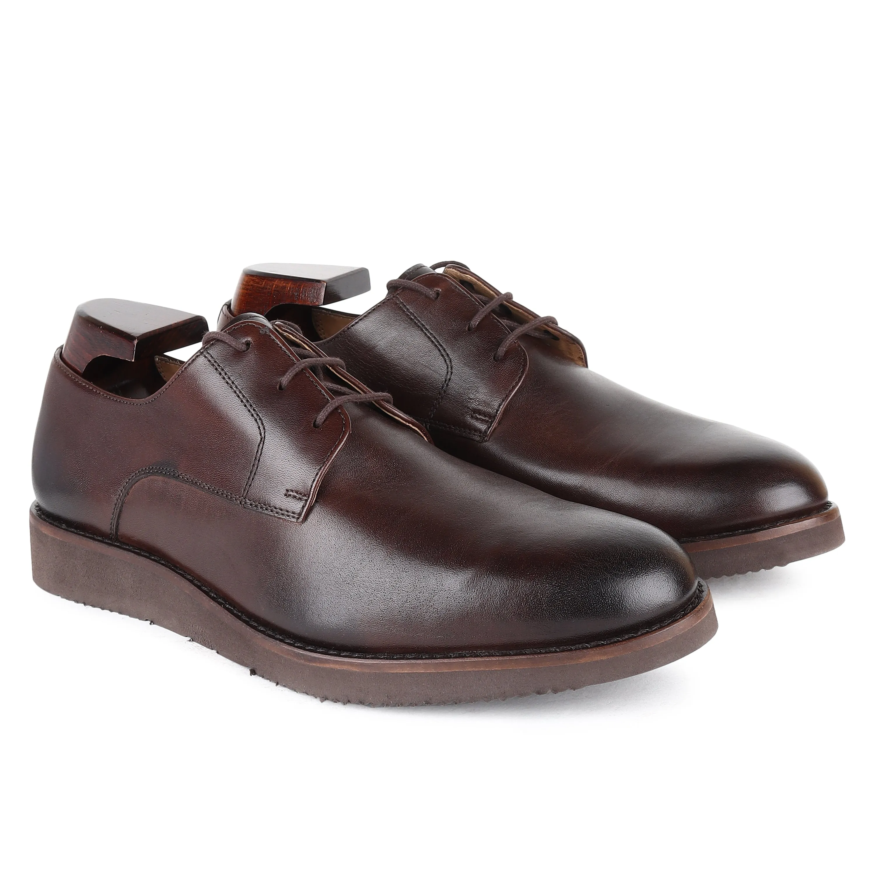 Brown Extralight Classic All Day Round Toe Derby