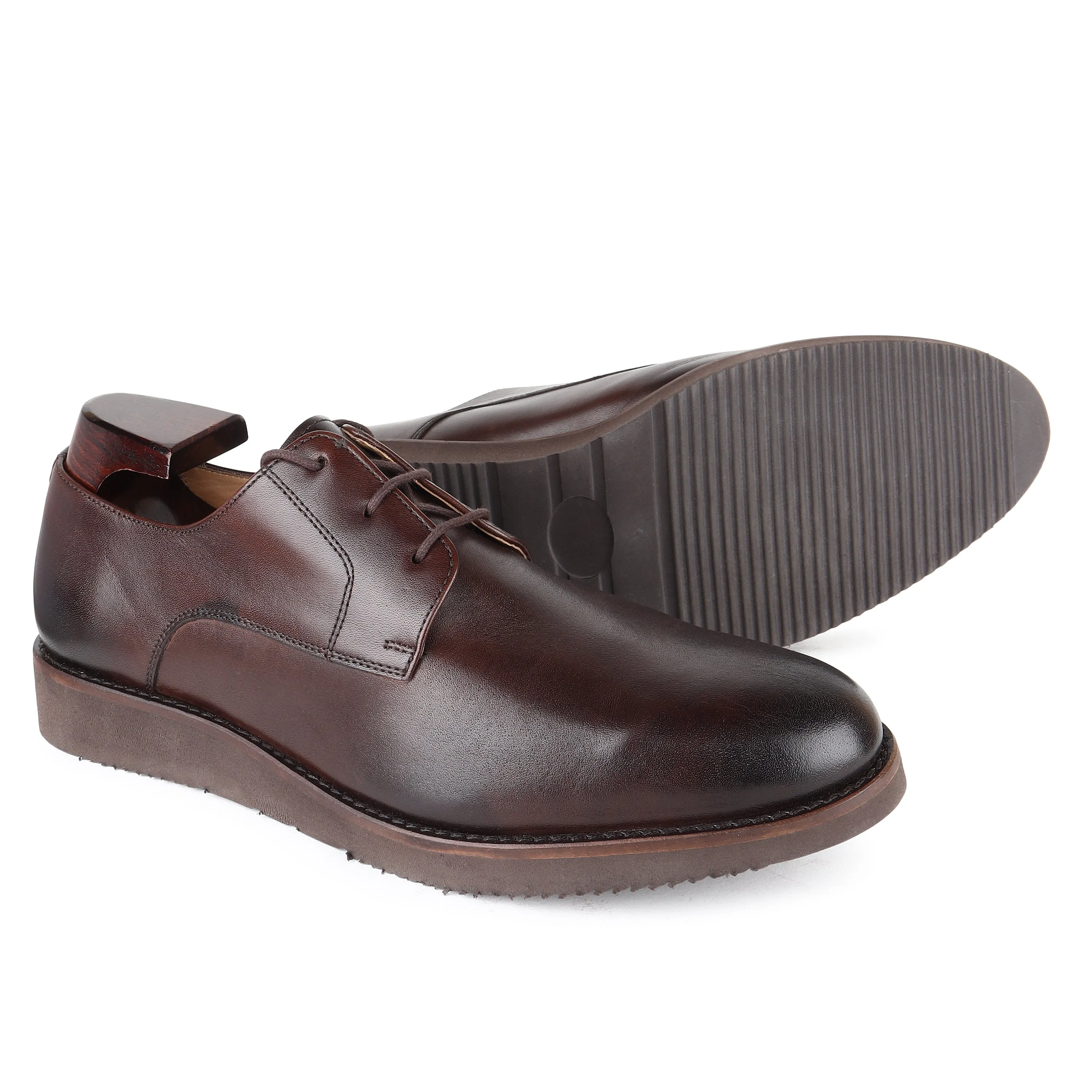 Brown Extralight Classic All Day Round Toe Derby