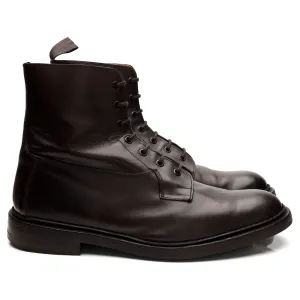 'Burford' Dark Brown Leather Boots UK 12