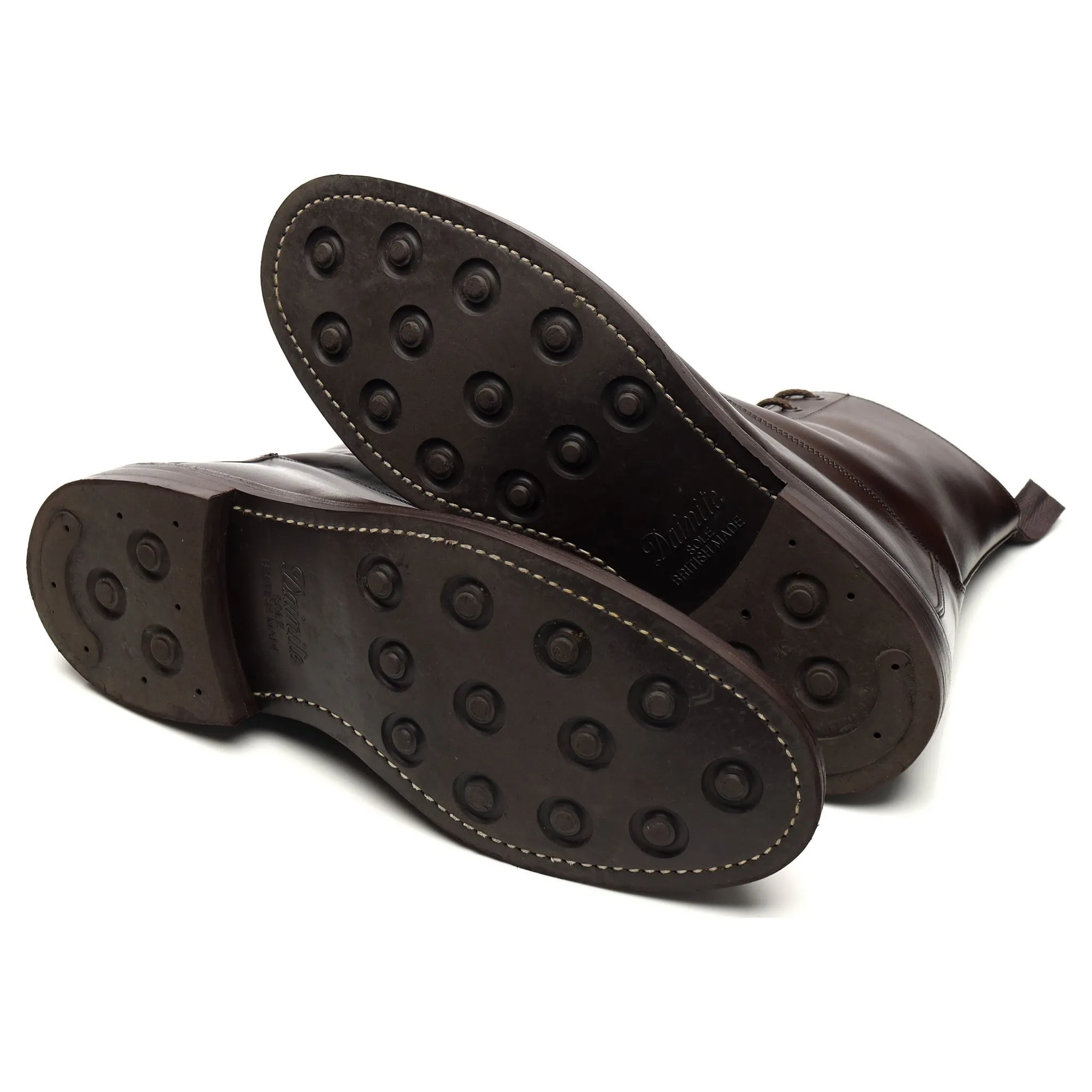 'Burford' Dark Brown Leather Boots UK 12