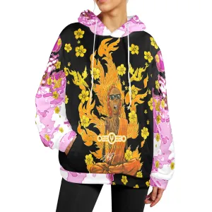Burning Monk Women's Flannel Hoodie