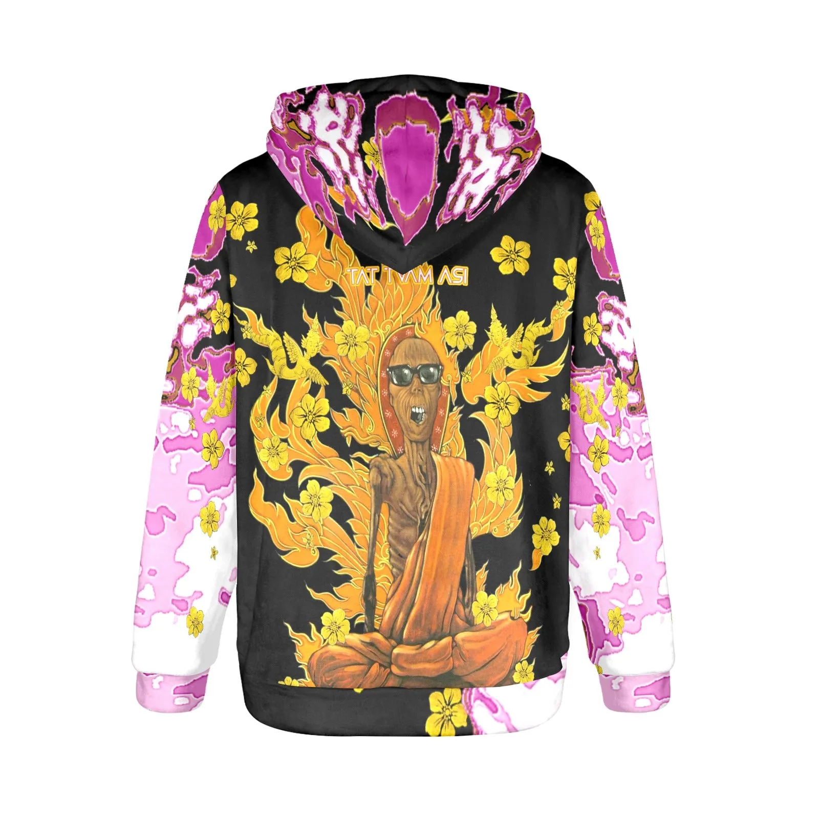 Burning Monk Women's Flannel Hoodie