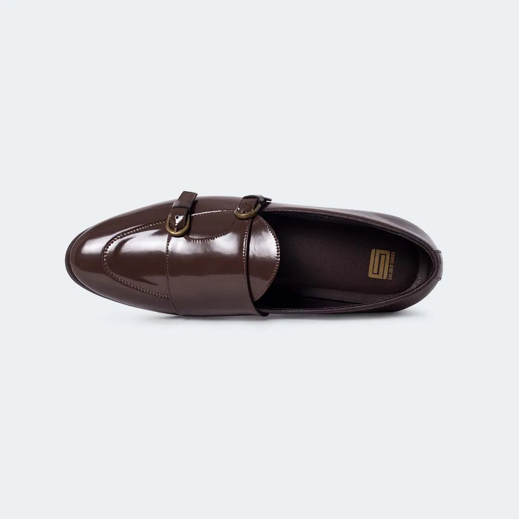 Caliber Shoes Coffee Formal Shoes For Men ( ANGELO B714SNY )