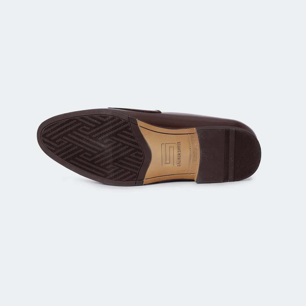 Caliber Shoes Coffee Formal Shoes For Men ( ANGELO B714SNY )