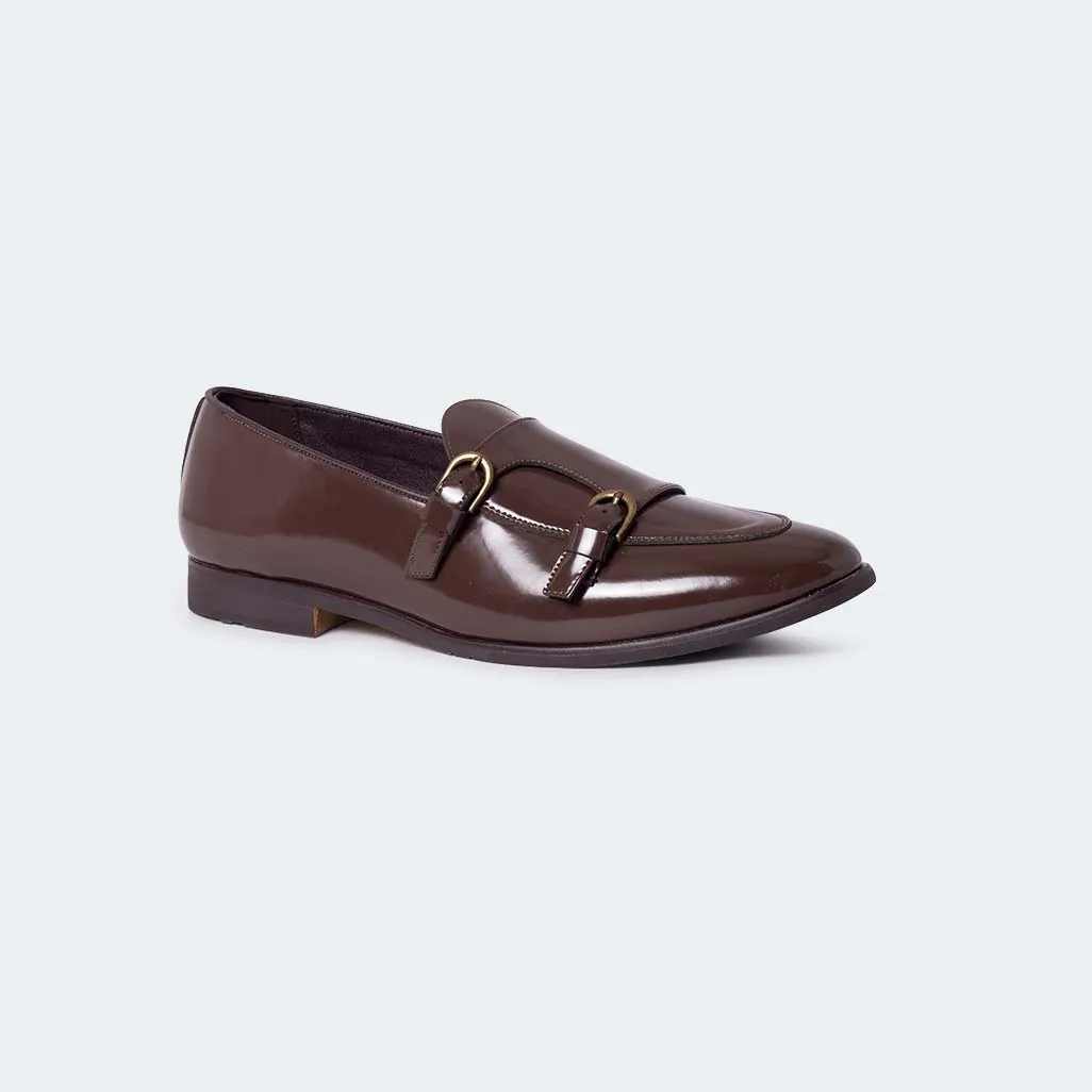 Caliber Shoes Coffee Formal Shoes For Men ( ANGELO B714SNY )