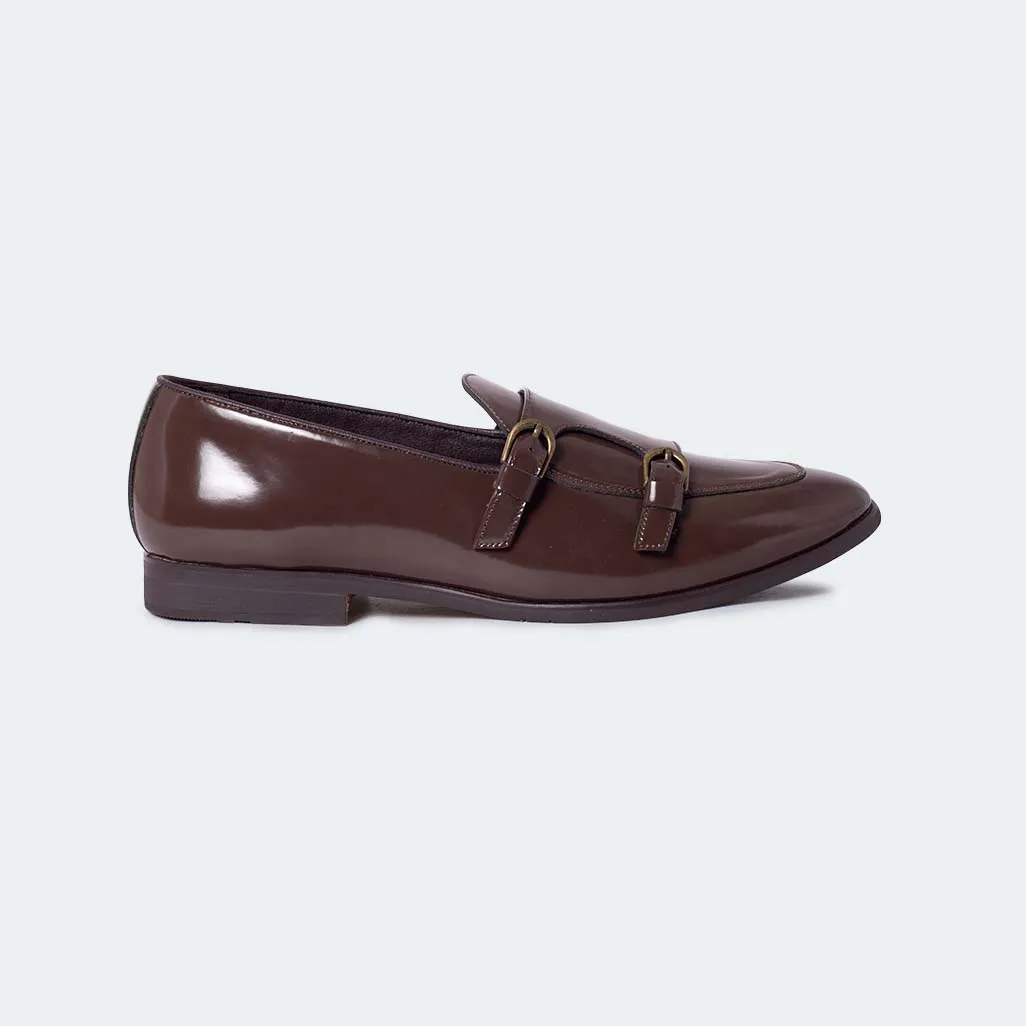 Caliber Shoes Coffee Formal Shoes For Men ( ANGELO B714SNY )
