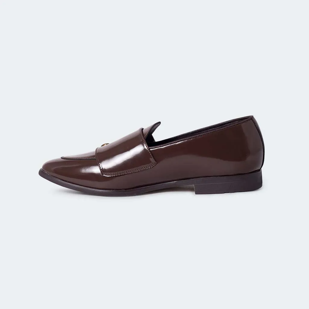 Caliber Shoes Coffee Formal Shoes For Men ( ANGELO B714SNY )