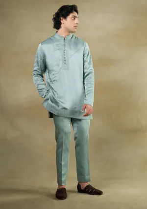 Chateau grey short kurta and trousers