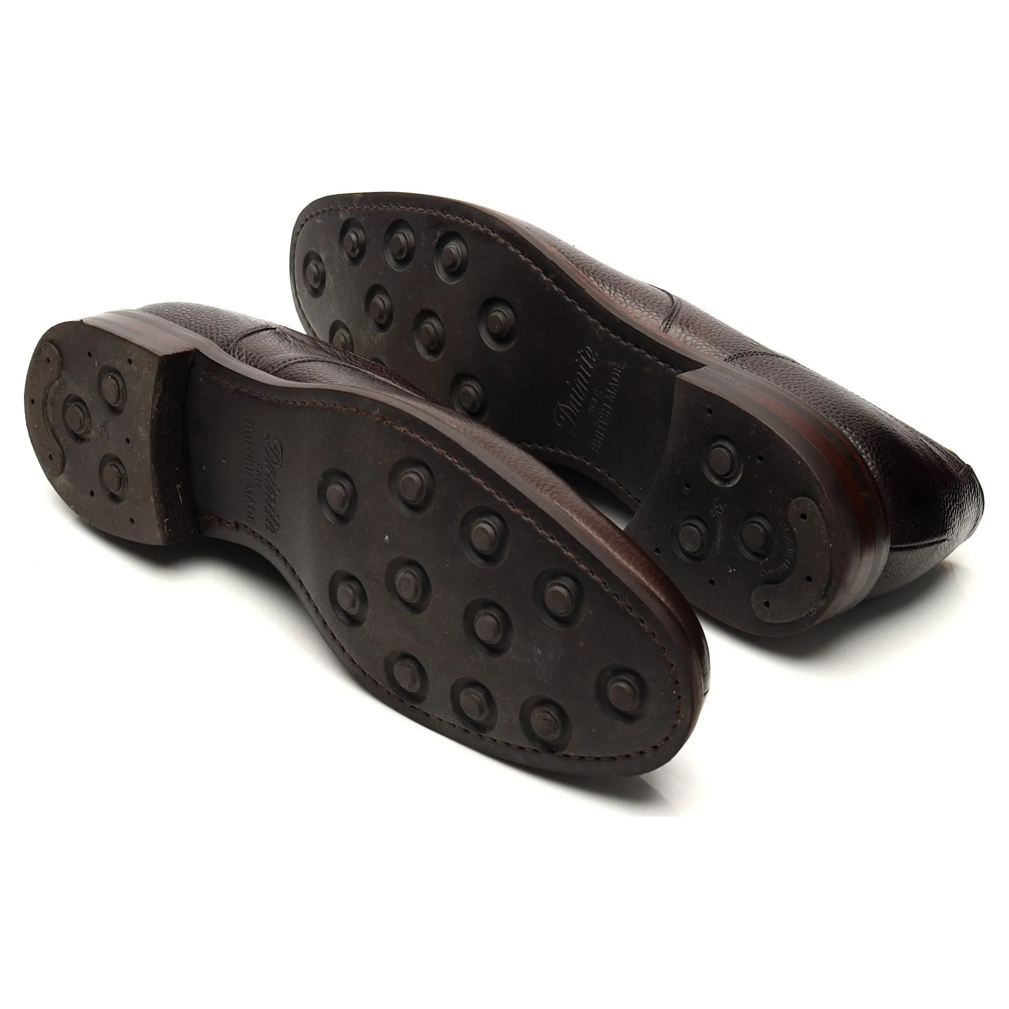 'Chiswick' Dark Brown Grain Leather Split Toe Derby UK 12 F