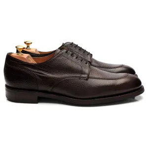'Chiswick' Dark Brown Grain Leather Split Toe Derby UK 12 F