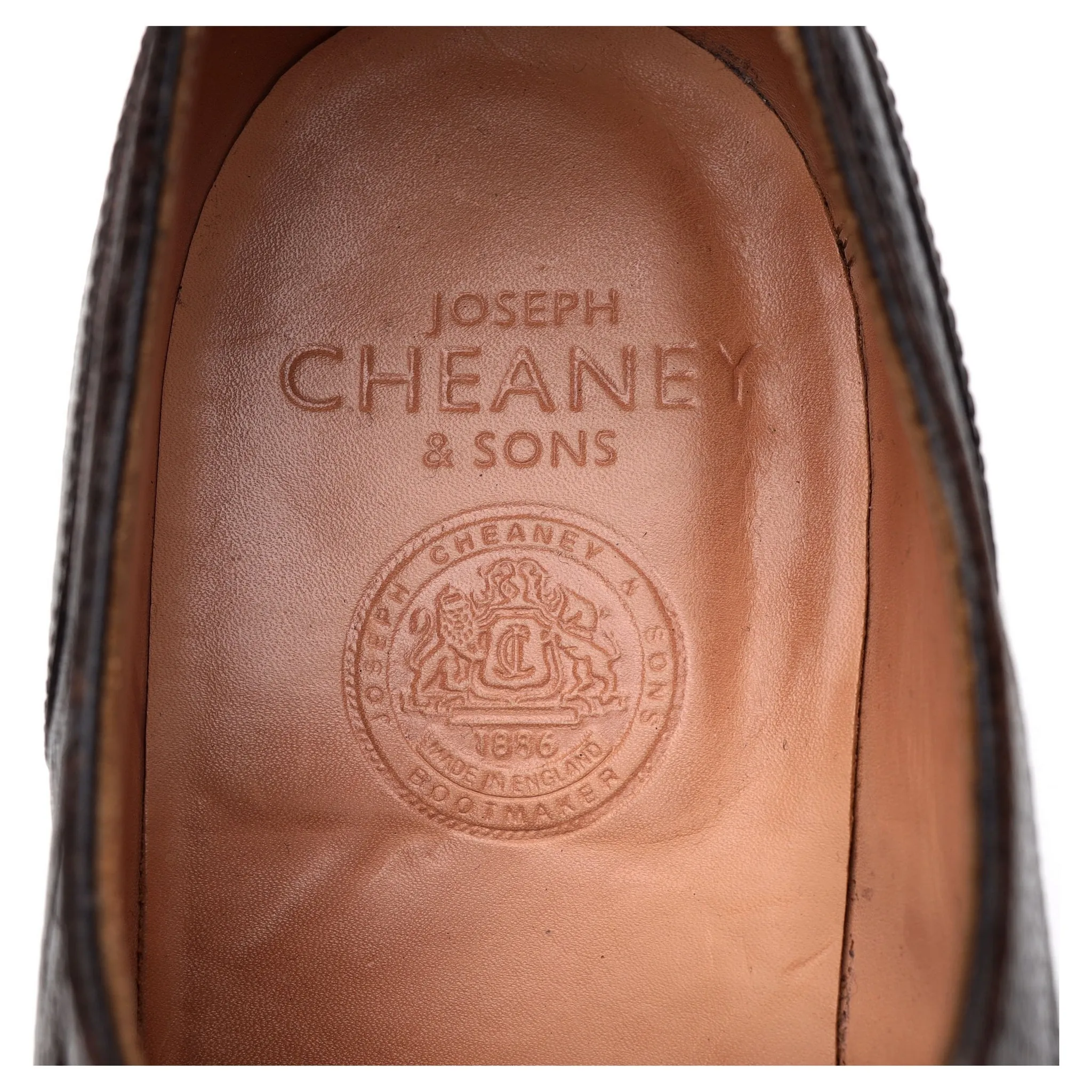 'Chiswick' Dark Brown Grain Leather Split Toe Derby UK 12 F