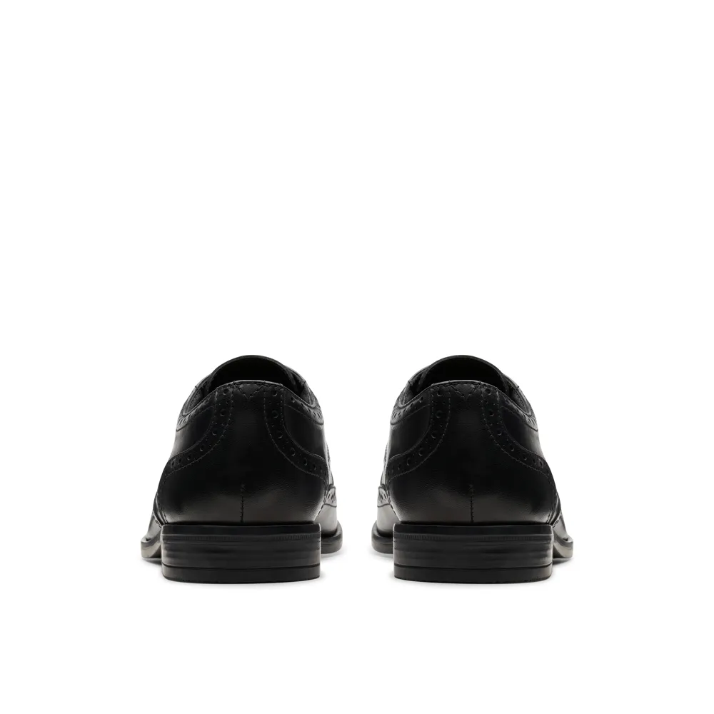 Clarks - Brandon Limit - Black Leather - Shoes