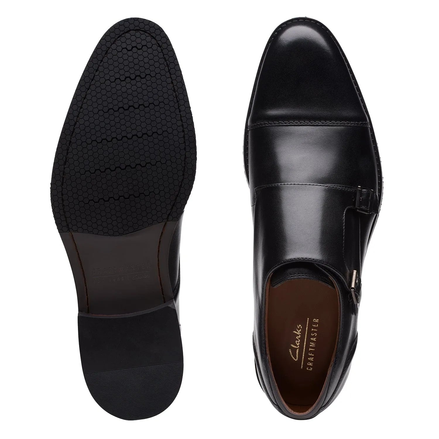 Clarks CraftArlo Monk Shoes (Standard Fit)
