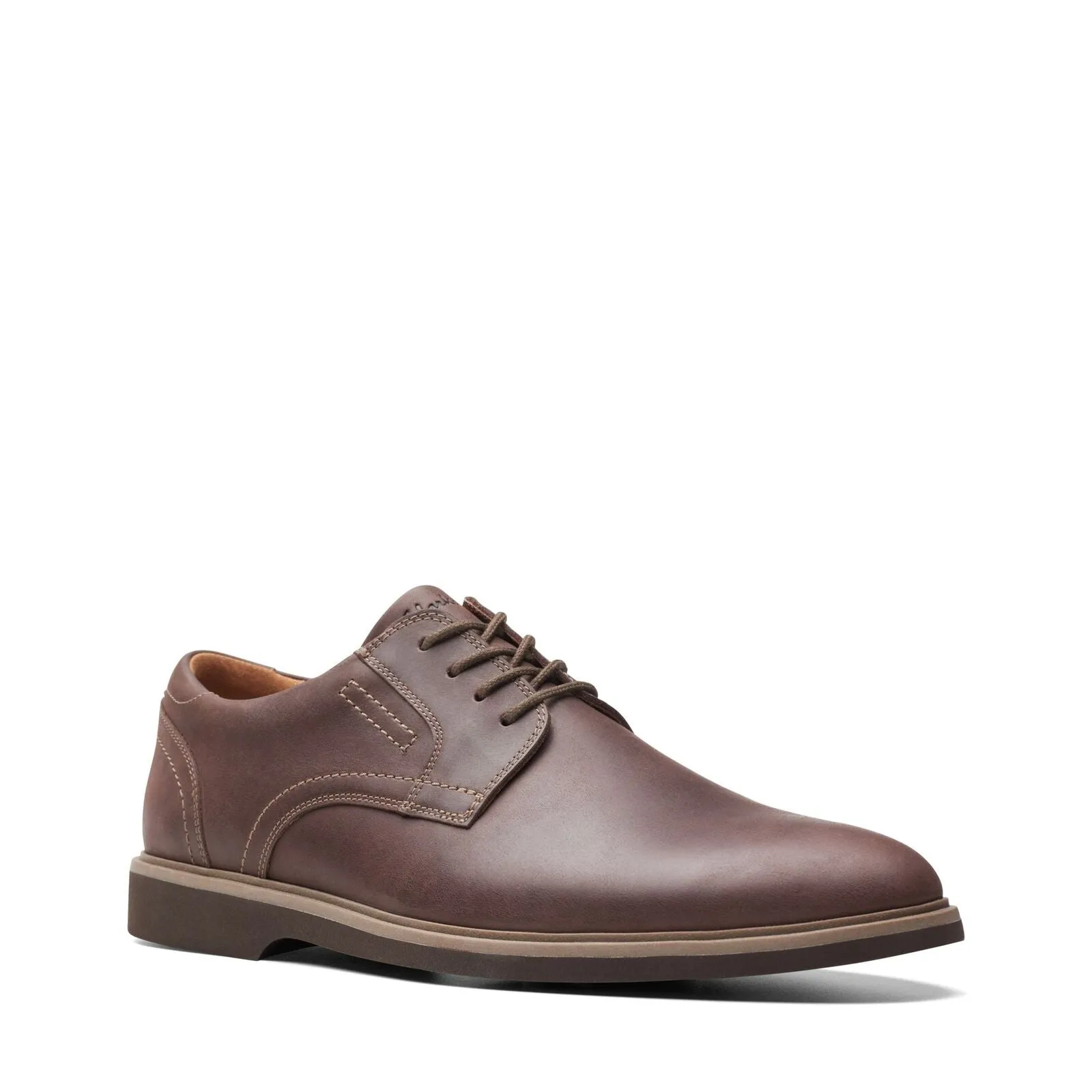 Clarks Men's Malwood Lace Dark Brown Leather 26175402