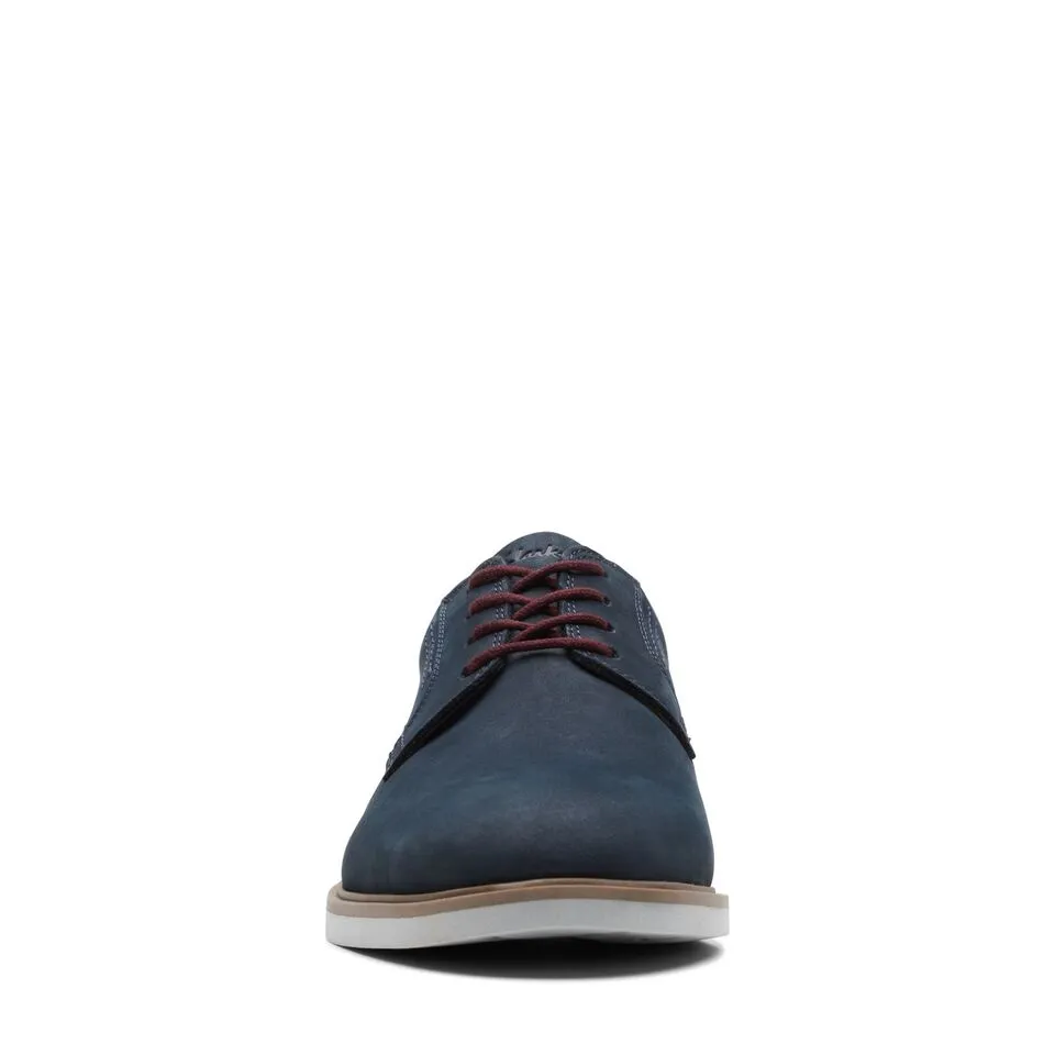 Clarks Men's Malwood Lace Navy Leather 26171103