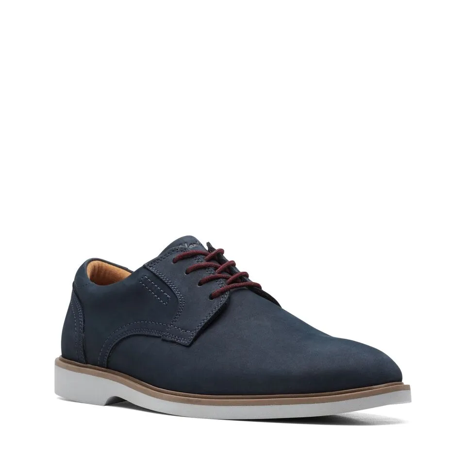 Clarks Men's Malwood Lace Navy Leather 26171103