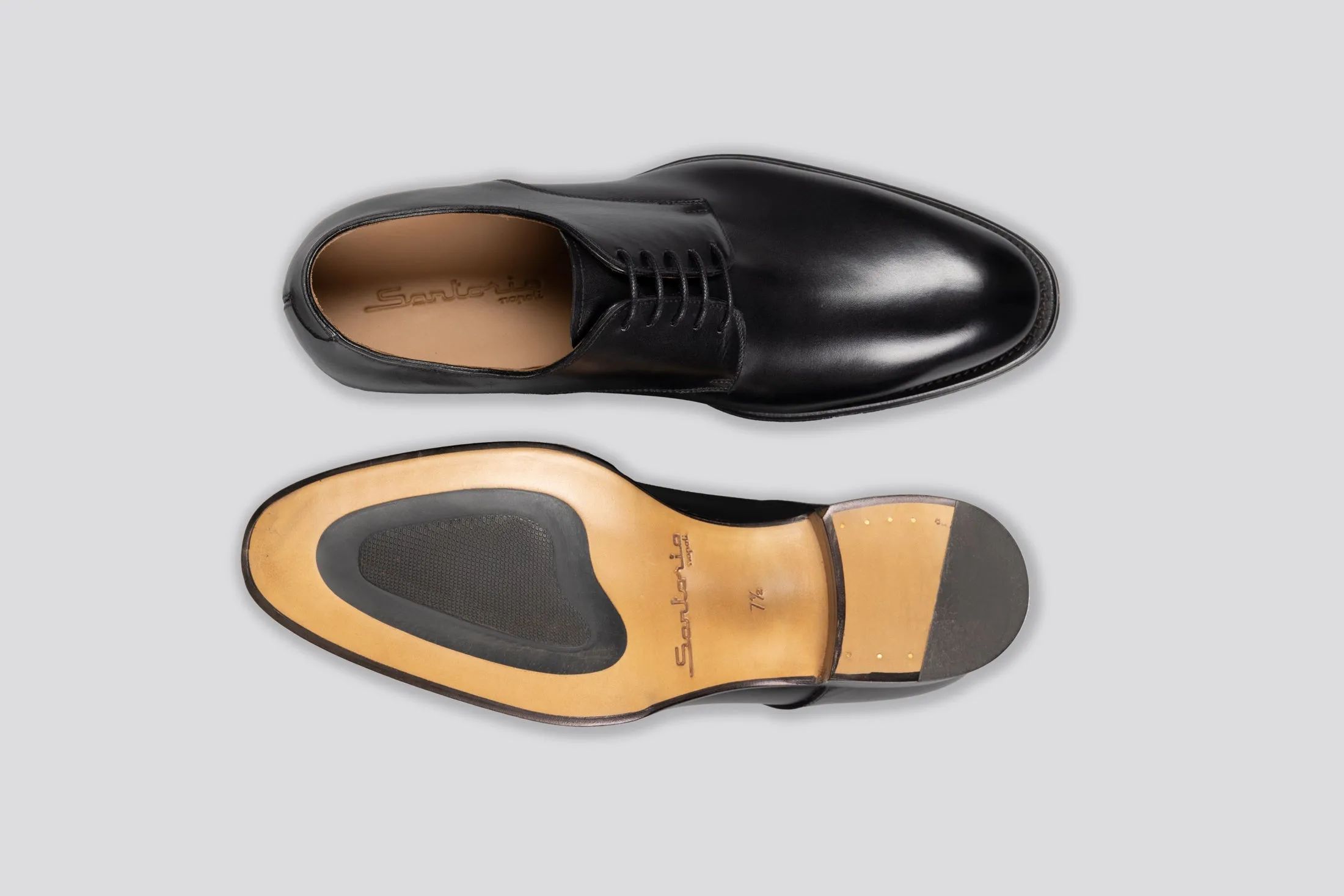 Classic Black Oxford Calfskin Shoes