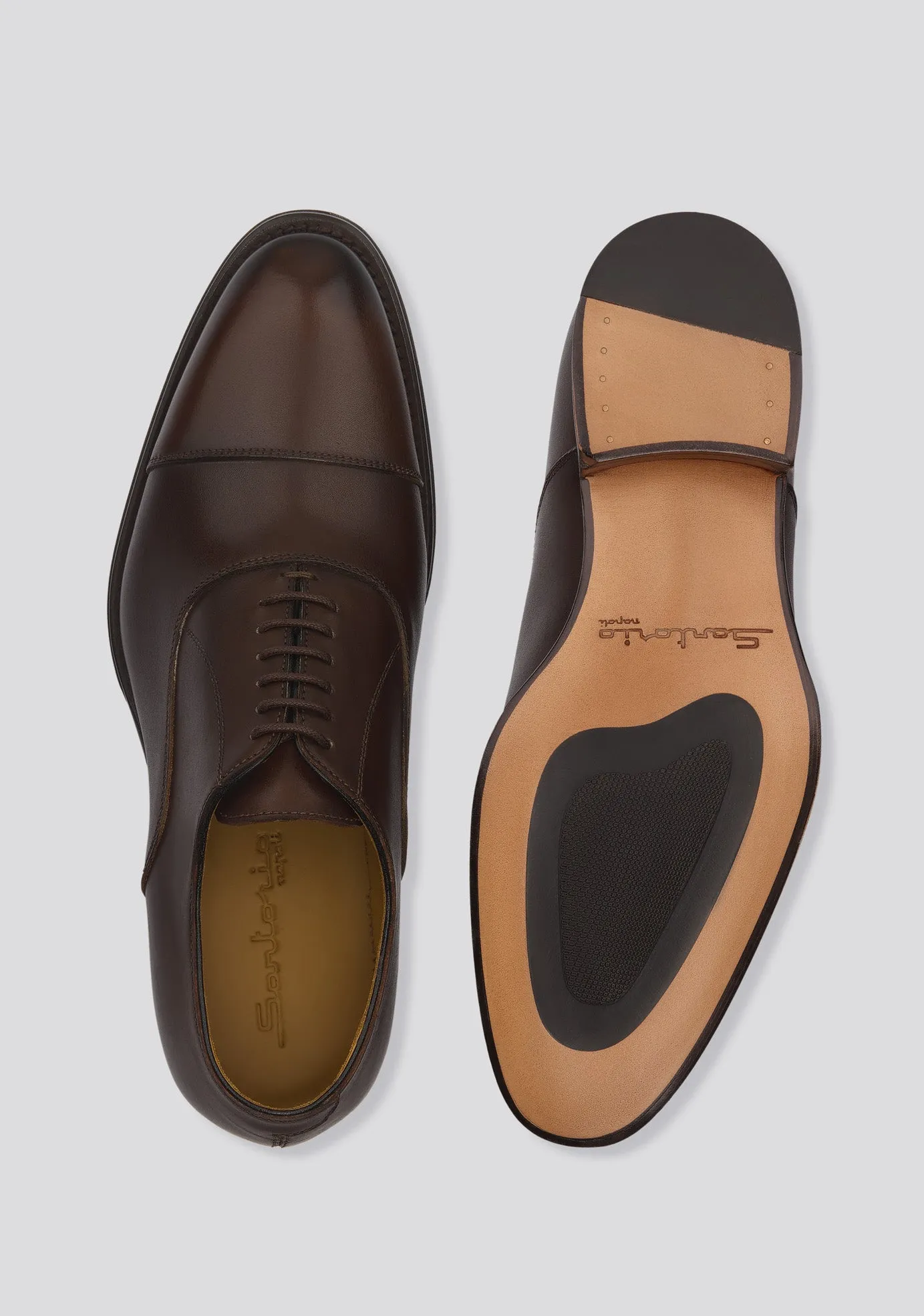 Classic Brown Oxford Calfskin Shoes