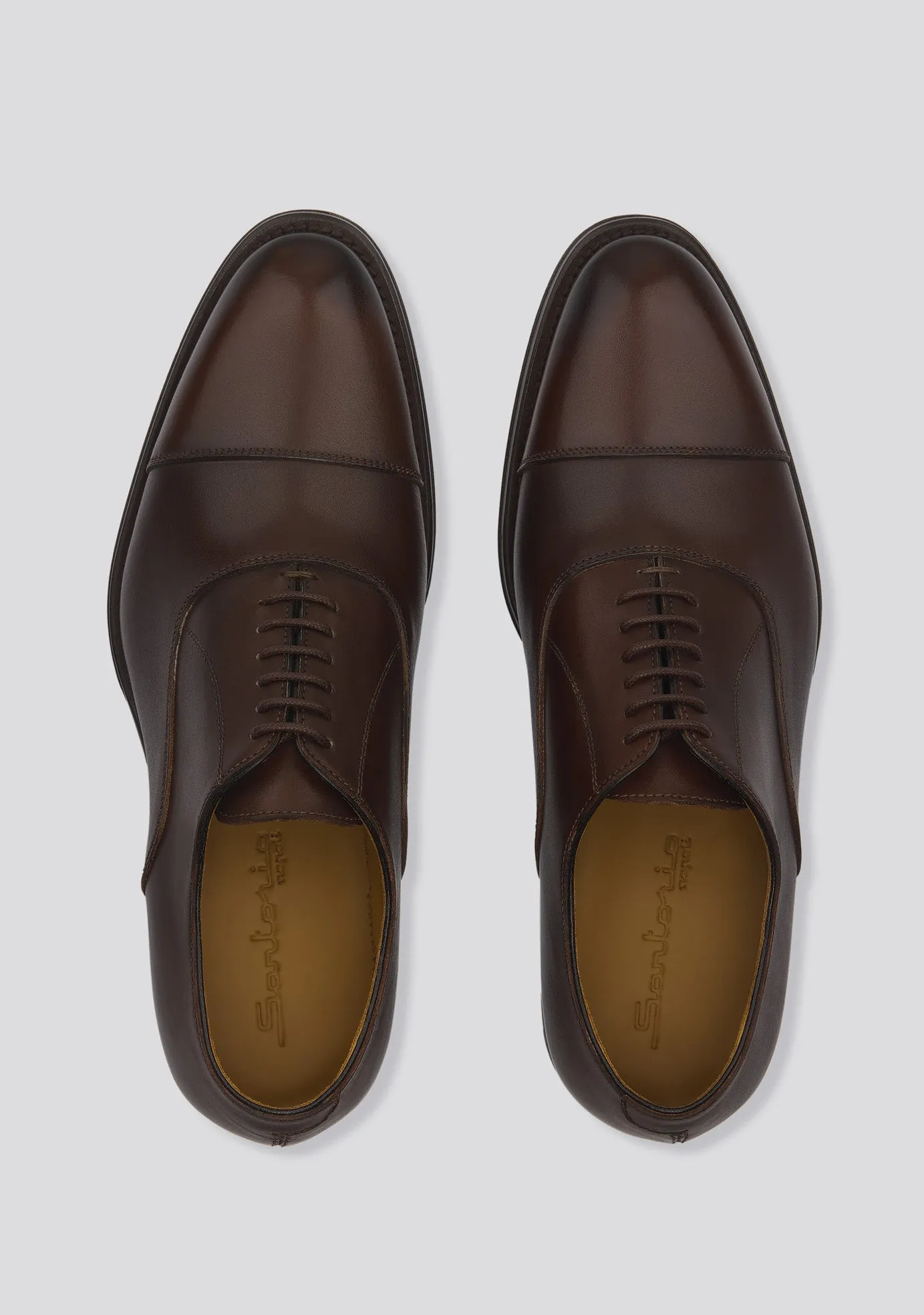 Classic Brown Oxford Calfskin Shoes