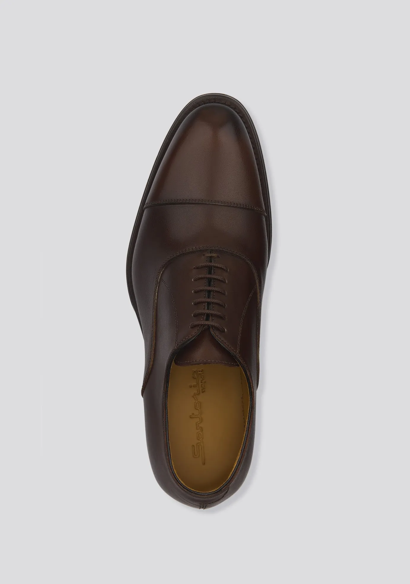 Classic Brown Oxford Calfskin Shoes