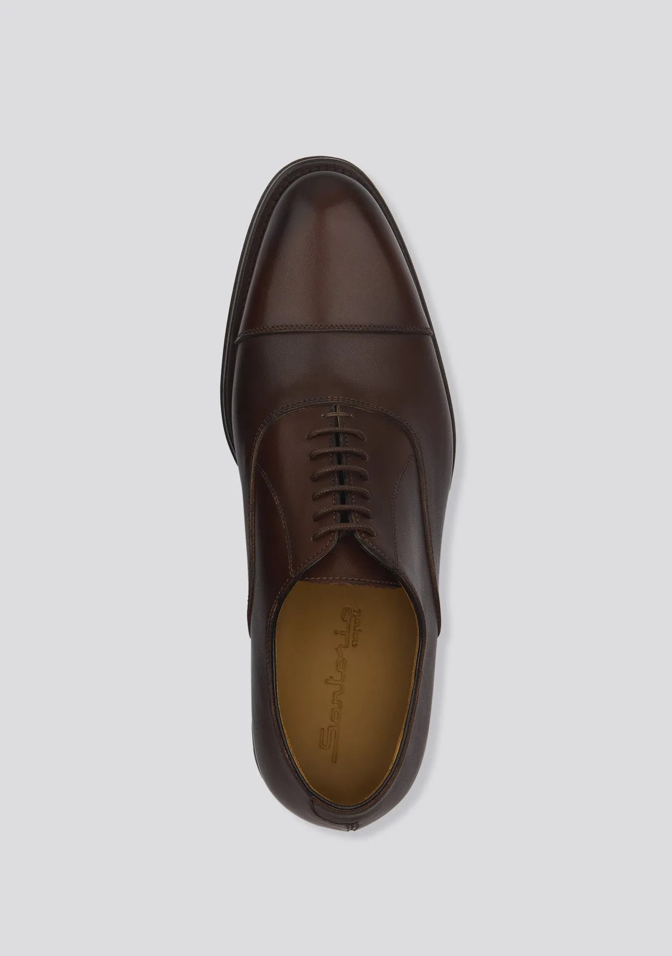 Classic Brown Oxford Calfskin Shoes