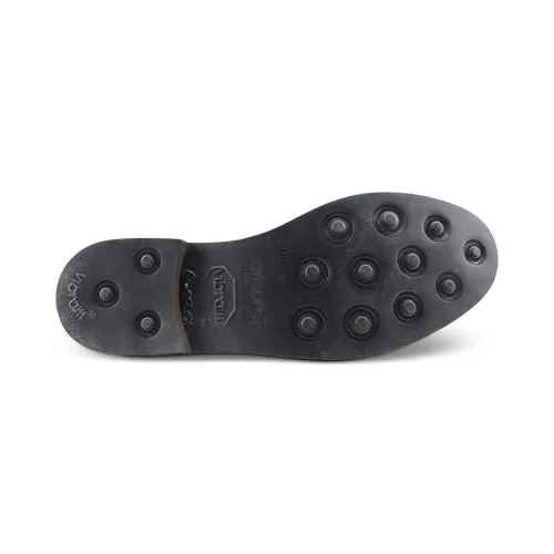 Derby nere in pelle con suola vibram