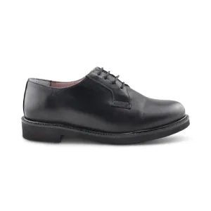 Derby nere in pelle con suola vibram