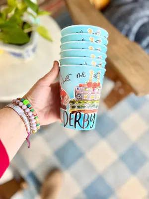 Derby Time Reusable Cups, set of 6