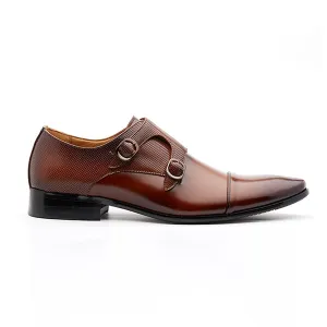 Double Buckle Dark Brown Cameron Monk Strap Shoes 卡梅倫雙扣深棕色孟克鞋