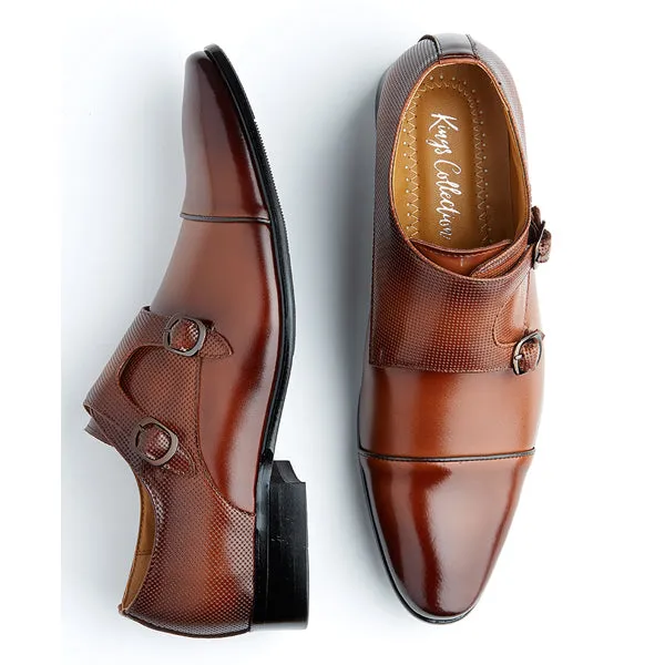 Double Buckle Dark Brown Cameron Monk Strap Shoes 卡梅倫雙扣深棕色孟克鞋