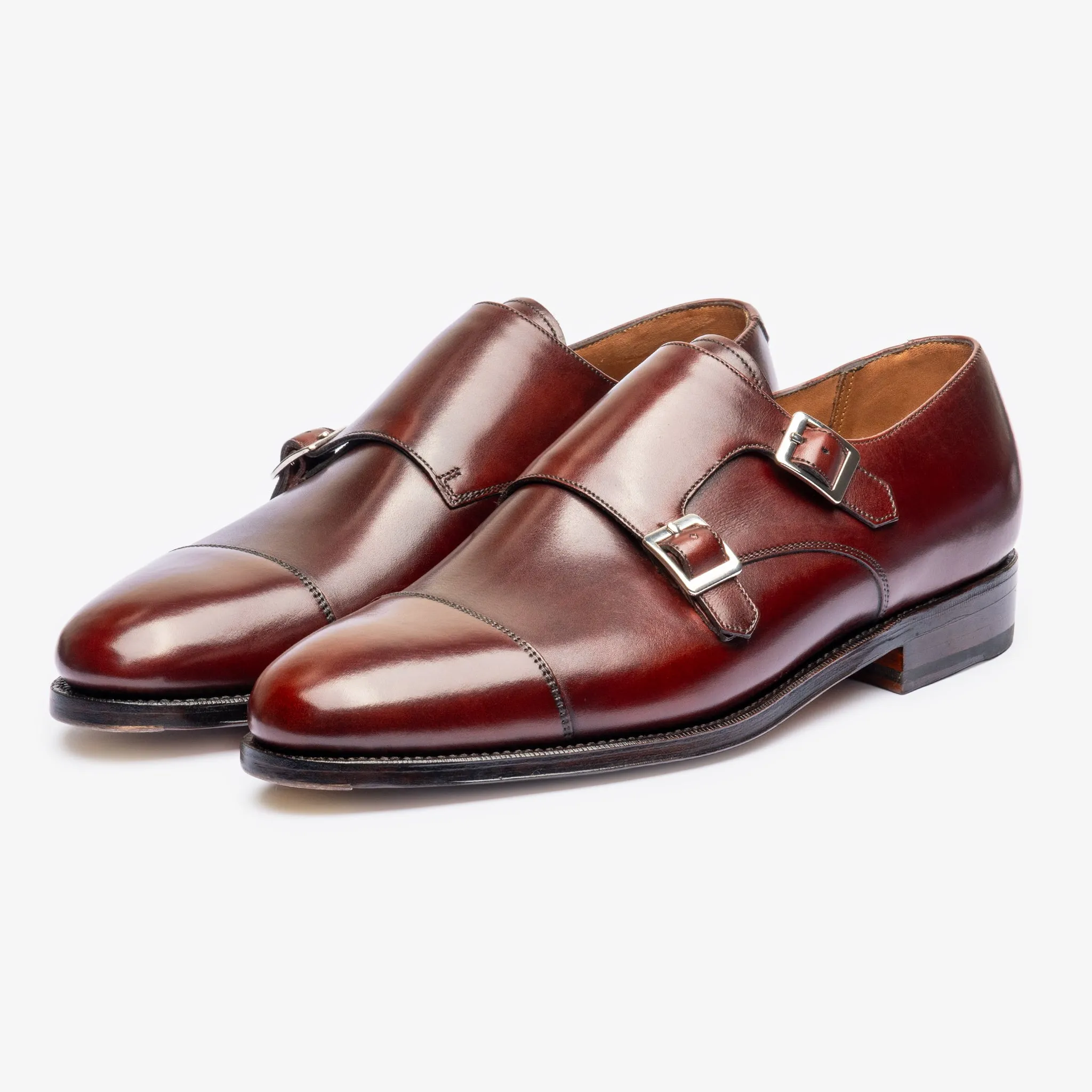 Double Monk - Burgundy - Zip Last
